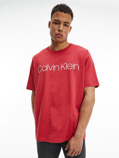 Calvin Klein Ruhák HU046068 | Calvin Klein Plus Size Organic Cotton Férfi Póló Rózsaszín